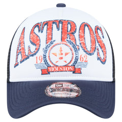 Houston Astros Distressed 9FORTY A-Frame Adjustable Trucker Hat - Navy | New Era