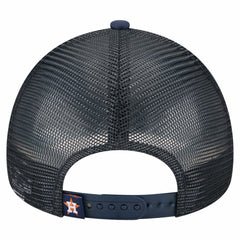 Houston Astros Distressed 9FORTY A-Frame Adjustable Trucker Hat - Navy | New Era