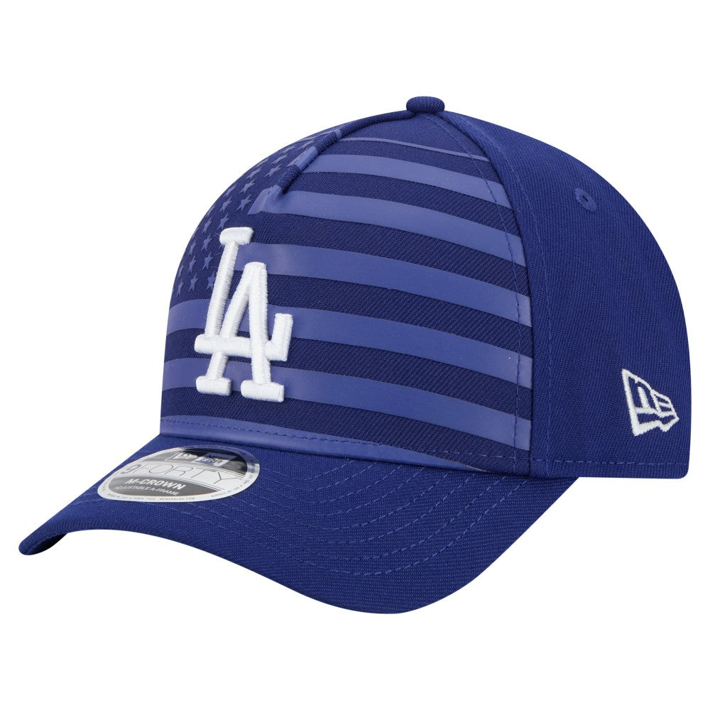 Los Angeles Dodgers American Flag 9FORTY M-Crown A-Frame Adjustable Hat - Royal | New Era