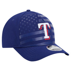 Texas Rangers American Flag 9FORTY M-Crown A-Frame Adjustable Hat - Royal | New Era