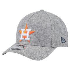 Houston Astros Cotton Weave M-Crown A-Frame 9FORTY Adjustable Hat - Gray | New Era