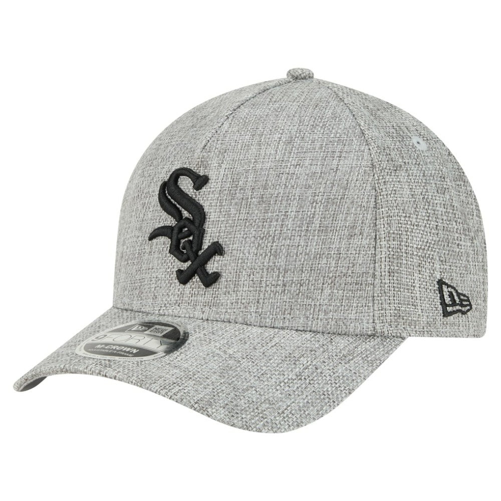 Chicago White Sox Cotton Weave M-Crown A-Frame 9FORTY Adjustable Hat - Gray | New Era