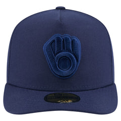 Milwaukee Brewers Color Pack A-Frame 59FIFTY Fitted Hat - Navy | New Era