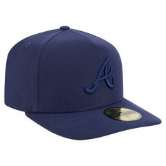 Atlanta Braves Color Pack A-Frame 59FIFTY Fitted Hat - Navy | New Era