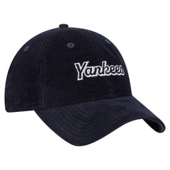 New York Yankees Women's Corduroy 9TWENTY Adjustable Hat - Navy | New Era