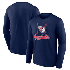Cleveland Guardians Fastball Long Sleeve T-Shirt - Navy