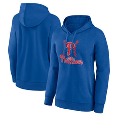 Philadelphia Phillies Women's Fastball Pullover Hoodie - Royal