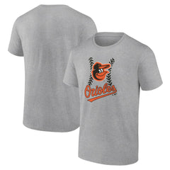 Baltimore Orioles Fastball T-Shirt - Heather Gray