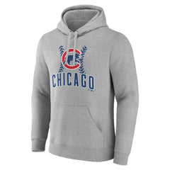 Chicago Cubs Fastball Pullover Hoodie - Gray