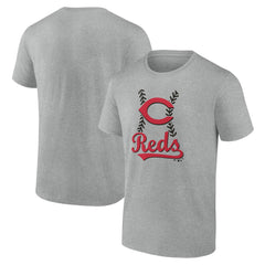 Cincinnati Reds Fastball T-Shirt - Heather Gray