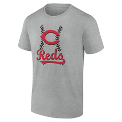 Cincinnati Reds Fastball T-Shirt - Heather Gray