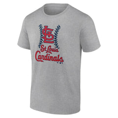 St. Louis Cardinals Fastball T-Shirt - Heather Gray