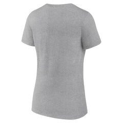St. Louis Cardinals Women's Fastball V-Neck T-Shirt - Gray