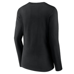 Baltimore Orioles Women's Stellar Long Sleeve V-Neck T-Shirt - Black