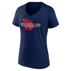 Cleveland Guardians Women's Stellar V-Neck T-Shirt - Navy
