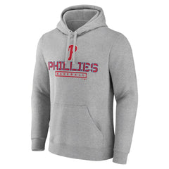Philadelphia Phillies Evanston Stencil Pullover Hoodie - Gray