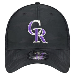 Colorado Rockies Subtle Camo 39THIRTY Flex Hat - Black | New Era