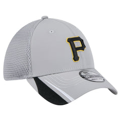 Pittsburgh Pirates Linear 39THIRTY Flex Hat - Gray | New Era