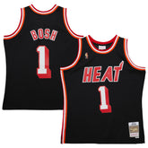 Chris Bosh Miami Heat 2013/14 Hardwood Classics Swingman Jersey - Black | Mitchell & Ness cheap