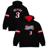 Allen Iverson Philadelphia 76ers Name & Number Pullover Hoodie - Black | Mitchell & Ness sale