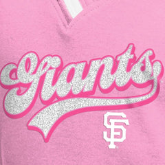 San Francisco Giants Girls Youth Mommy & Me Raglan V-Neck T-Shirt - Pink | New Era