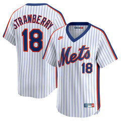Darryl Strawberry New York Mets Throwback Cooperstown Collection Limited Jersey - White | Nike