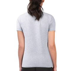 San Francisco Giants G-III 4Her by Carl Banks Women's Super-Slim Fit Lightweight Flowers Graphic T-Shirt - Heather Gray