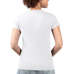Chicago Cubs G-III 4Her by Carl Banks Women's Super-Slim Fit Lightweight Flowers Graphic V-Neck T-Shirt - White