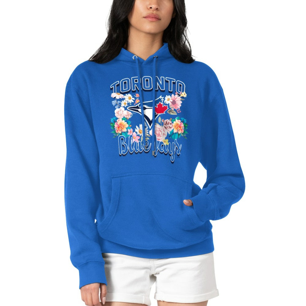 Toronto Blue Jays G-III 4Her by Carl Banks Women's Flowers Graphic Pullover Hoodie - Royal