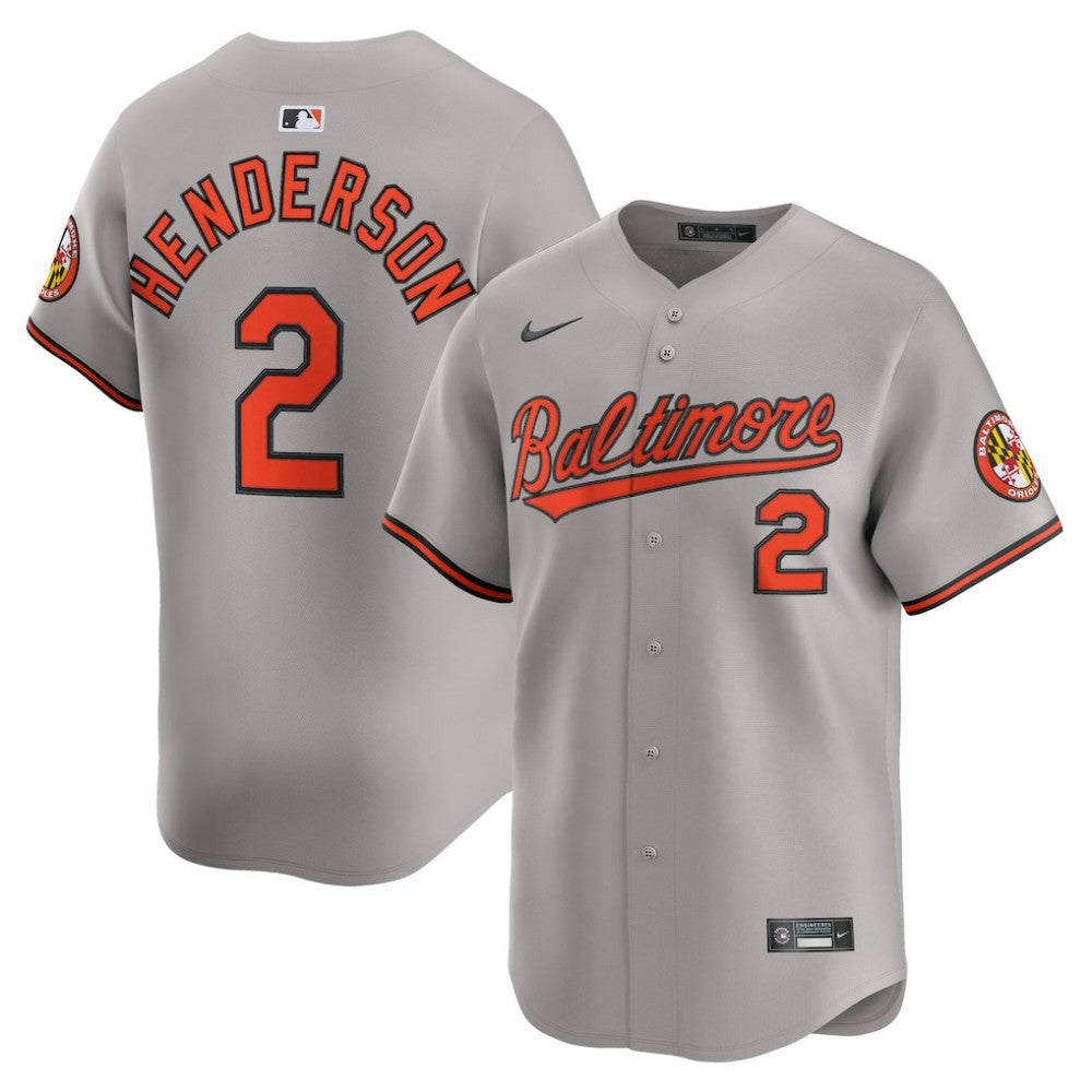 Gunnar Henderson Baltimore Orioles Road Limited Player Jersey - Gray | Nike
