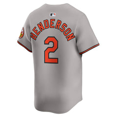 Gunnar Henderson Baltimore Orioles Road Limited Player Jersey - Gray | Nike