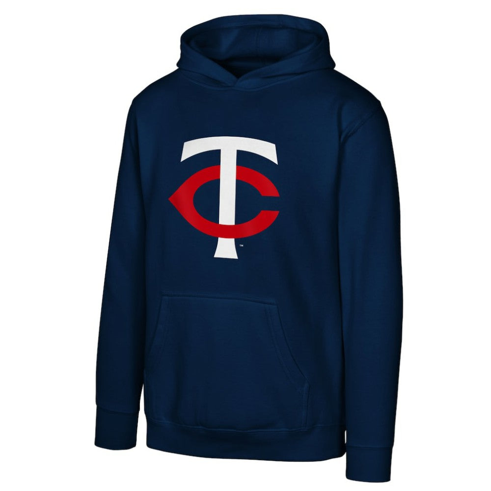 Minnesota Twins Youth Primary Logo Pullover Hoodie - Navy