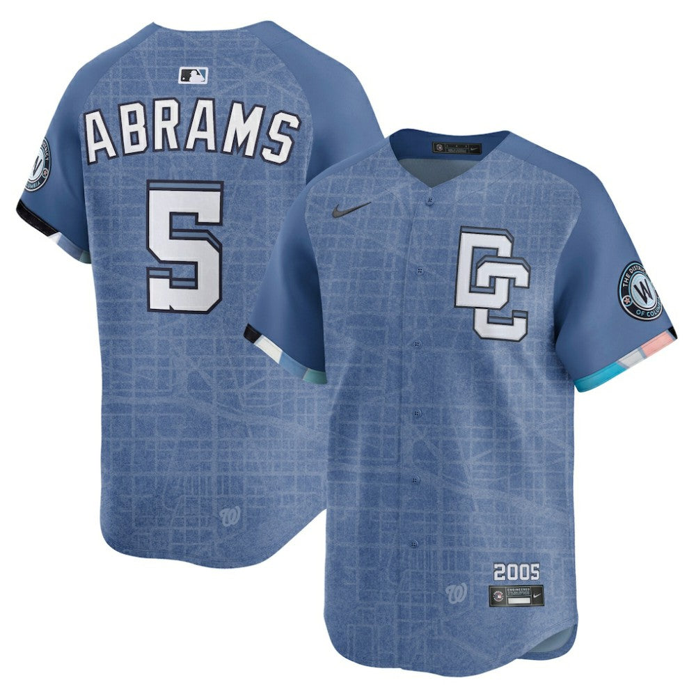 CJ Abrams Washington Nationals 2025 City Connect Limited Jersey - Blue | Nike