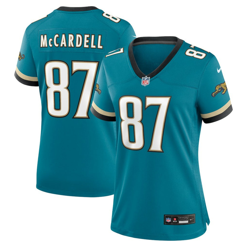 NFL Jacksonville Jaguars Keenan McCardell Women's Prowler Throwback Retired Player Game Jersey