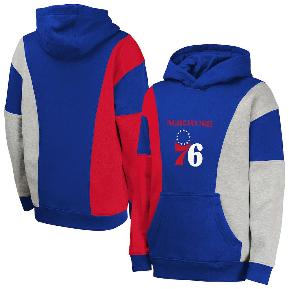 Philadelphia 76ers Youth Ace In the Hole Pullover Hoodie - Blue sale