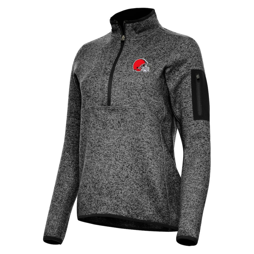 NFL Cleveland Browns Antigua Women's Fortune Half-Zip Jacket