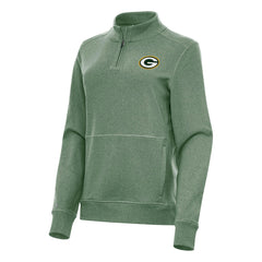 NFL Green Bay Packers Antigua Women's Crush Quarter-Zip Jacket