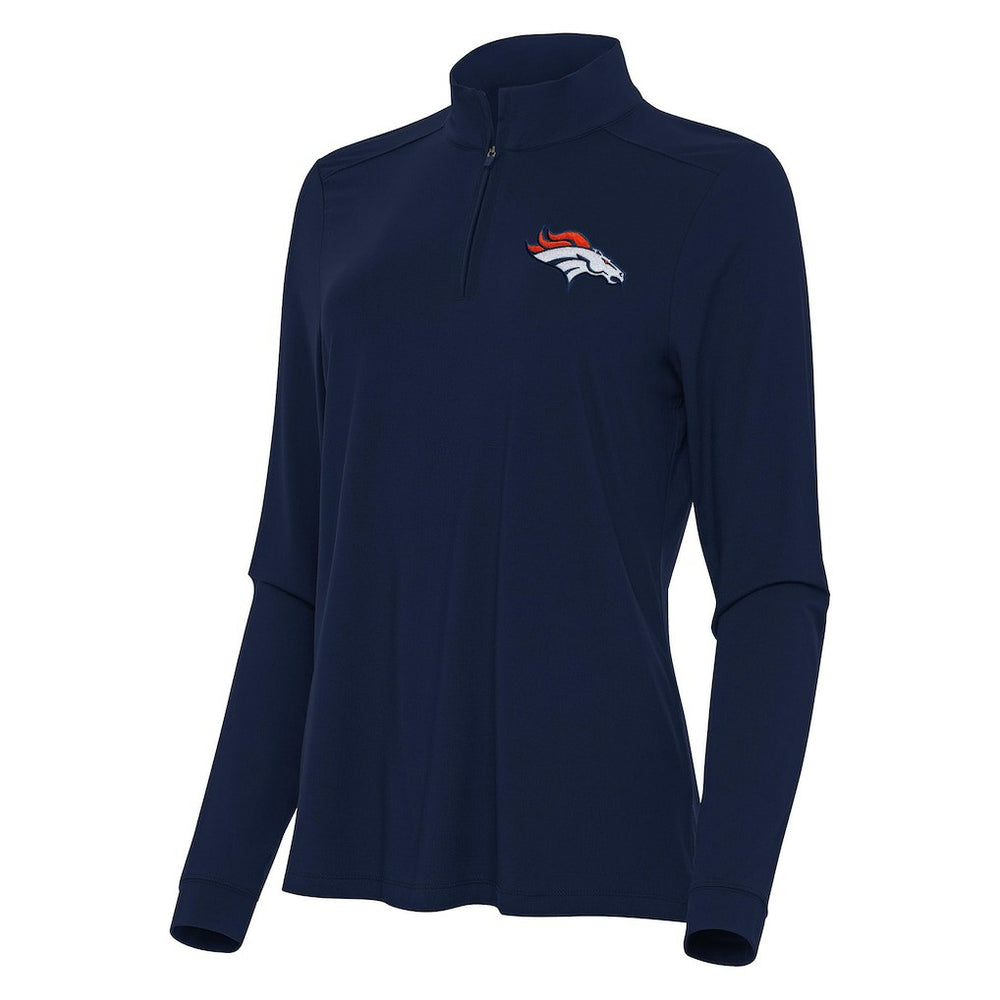 NFL Denver Broncos Antigua Women's Intent Quarter-Zip Sweatshirt