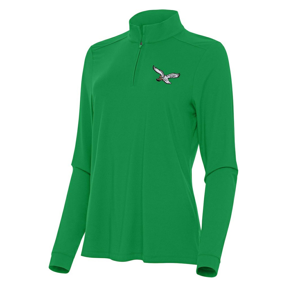 NFL Philadelphia Eagles Antigua Women's Intent Quarter-Zip Sweatshirt