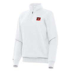 NFL Cincinnati Bengals Antigua Women's Victory Quarter-Zip Top