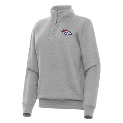 NFL Denver Broncos Antigua Women's Victory Quarter-Zip Top