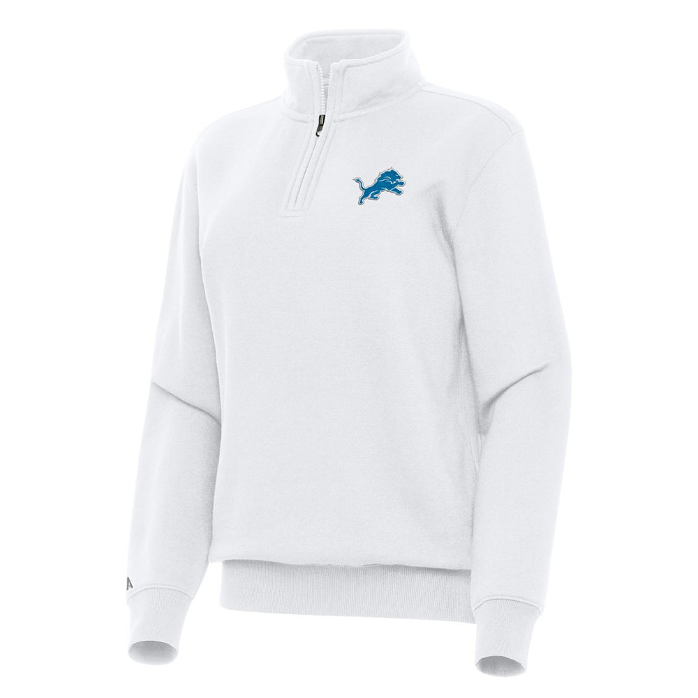 NFL Detroit Lions Antigua Women's Victory Quarter-Zip Top