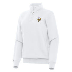 NFL Minnesota Vikings Antigua Women's Victory Quarter-Zip Top
