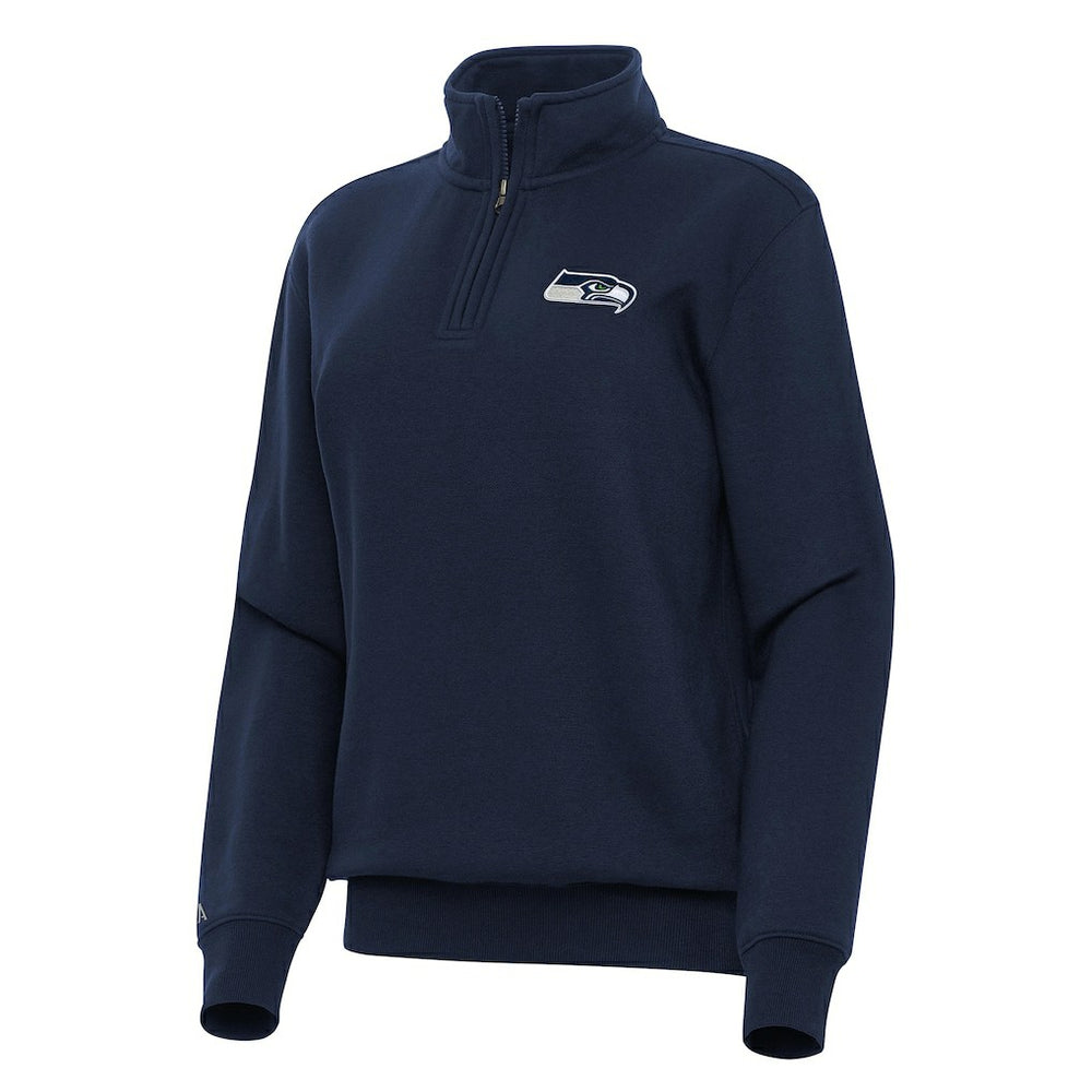 NFL Seattle Seahawks Antigua Women's Victory Quarter-Zip Top
