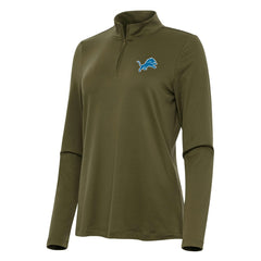 NFL Detroit Lions Antigua Women's Reprocess Quarter-Zip Top