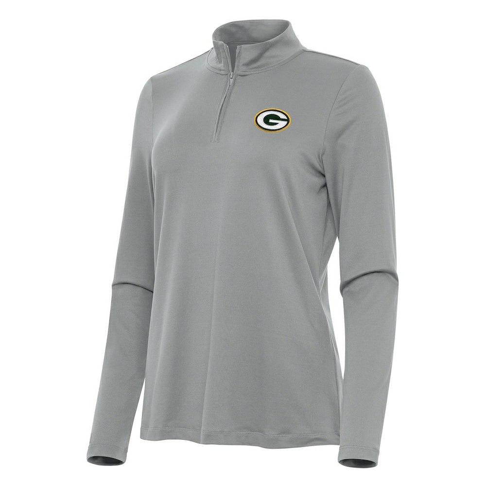 NFL Green Bay Packers Antigua Women's Reprocess Quarter-Zip Top