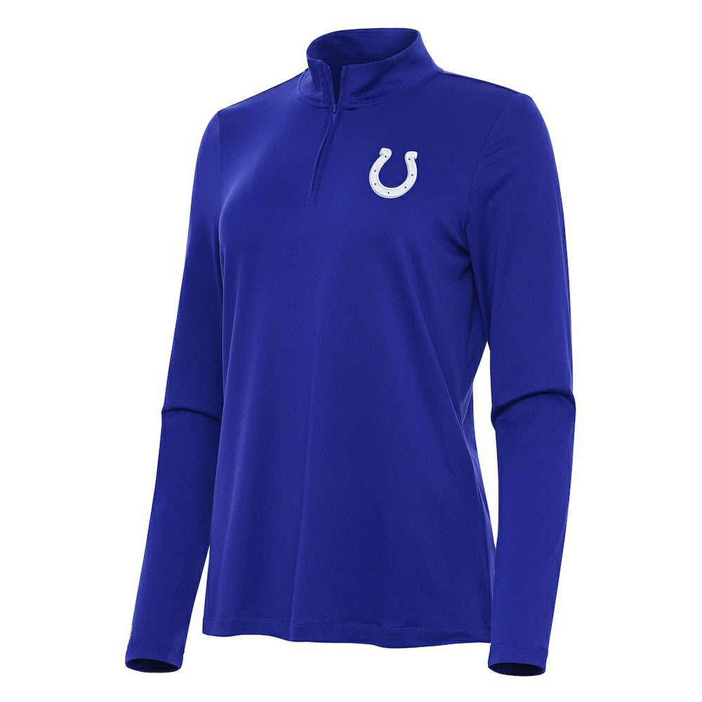 NFL Indianapolis Colts Antigua Women's Reprocess Quarter-Zip Top