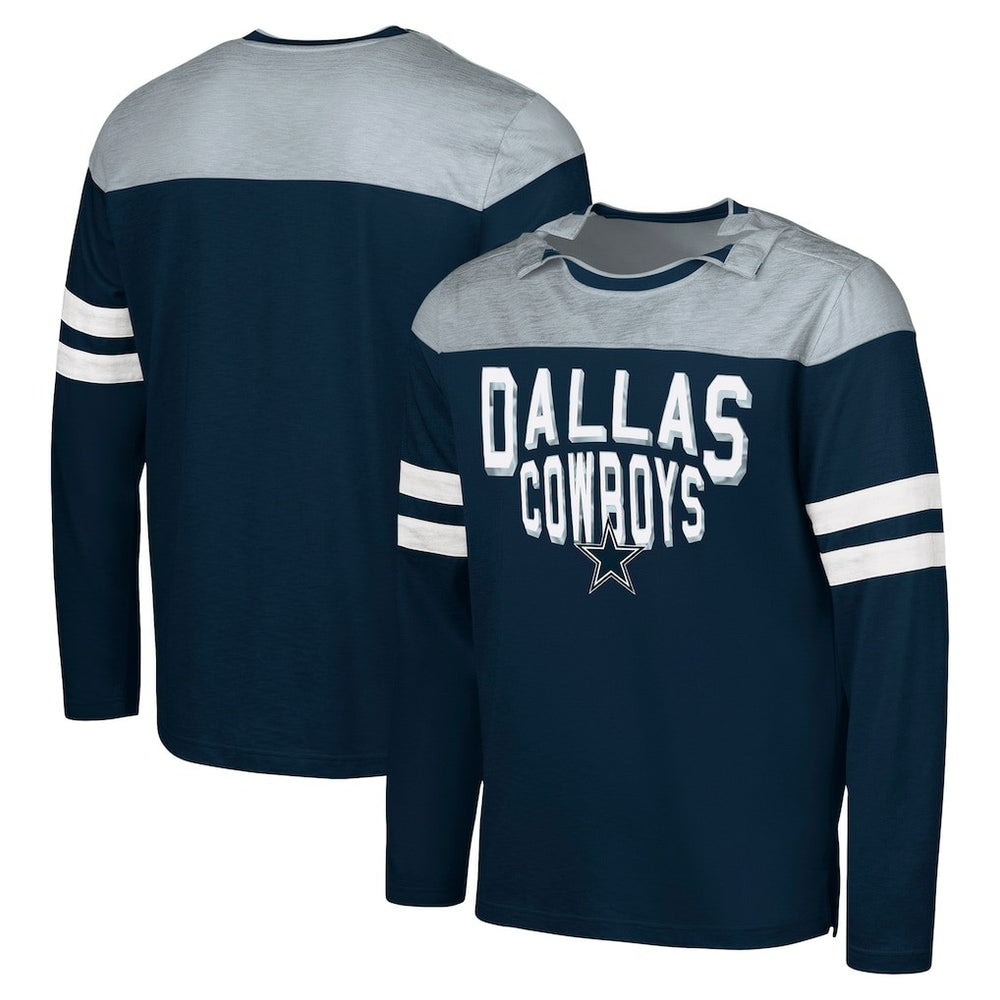 NFL Dallas Cowboys G-III Sports by Carl Banks Adaptive Hail Mary Long Sleeve T-Shirt