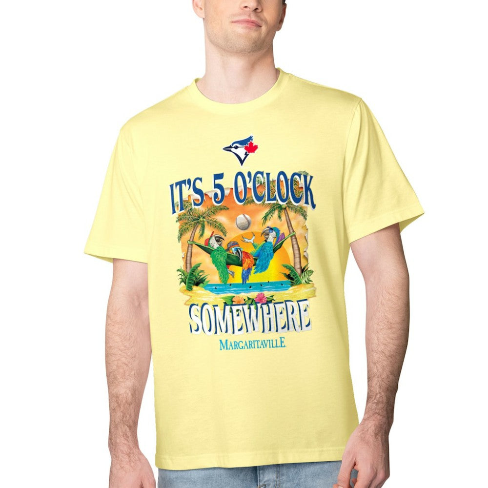 Toronto Blue Jays Margaritaville Five O'Clock Graphic T-Shirt - Yellow