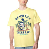 Los Angeles Dodgers Margaritaville Beach Hut Graphic T-Shirt - Yellow